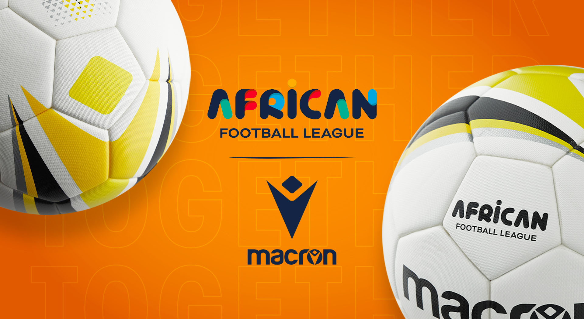 Macron is the Official Ball Partner to the African Football League 2023